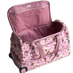 Foldable Rolling Duffel Bag with Wheels - 45L Lightweight Ripstop Travel Trolley Luggage