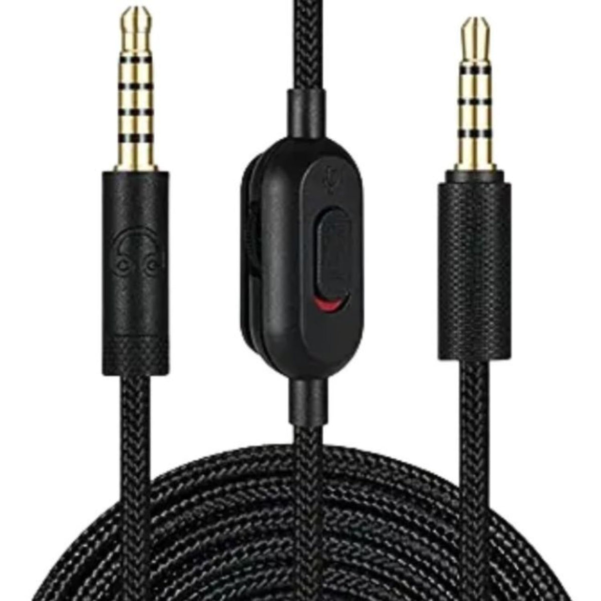 2M Replacement Audio Cable Compatible with Logitech G233 G433 G Pro G Pro X Wired Gaming Headset, 3.5mm AUX Headset Cable with Inline Volume Control & Microphone