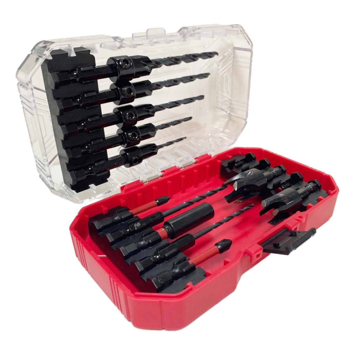 Woodworking Countersink Drill Bit Set with Hex Shank – Two-in-One Tapping Drill Bits