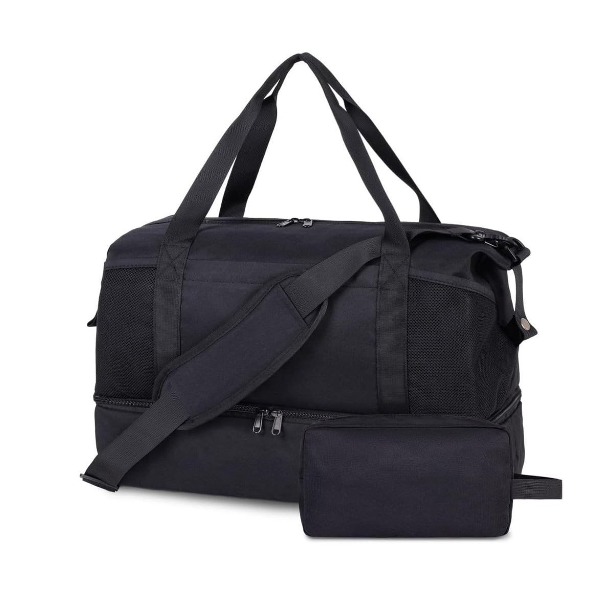 Personal Item Bag 18x14x8 Travel Duffel Bag, Underseat Carry On Luggage with Shoe Compartment