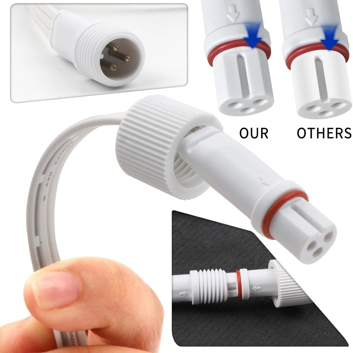 16Ft Extension Cable Compatible with Govee Permanent Outdoor Lights