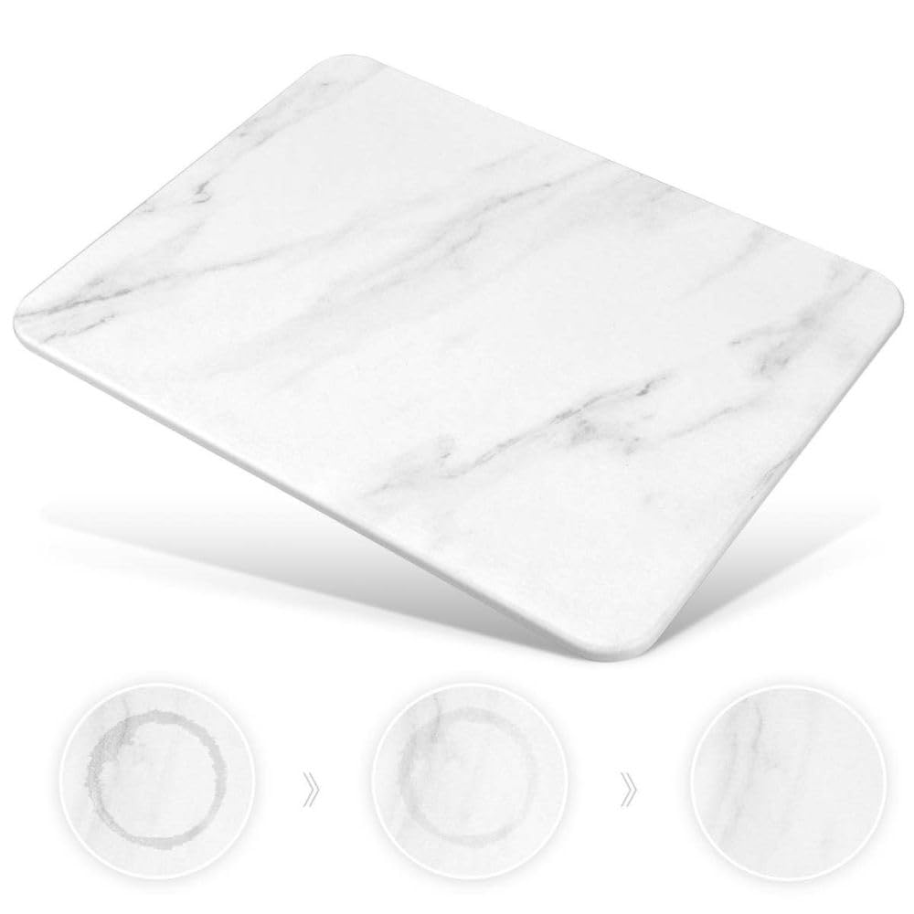 2 Pack Stone Dish Drying Mats for Kitchen Counter, (16x12 inch)