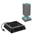 Multifunctional Cooling Dock Vertical Charger Station Fast Dual Controller Charging Stand High Speed Heat Dissipation Fan USB Hub