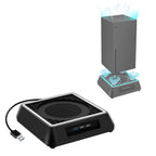 Multifunctional Cooling Dock Vertical Charger Station Fast Dual Controller Charging Stand High Speed Heat Dissipation Fan USB Hub
