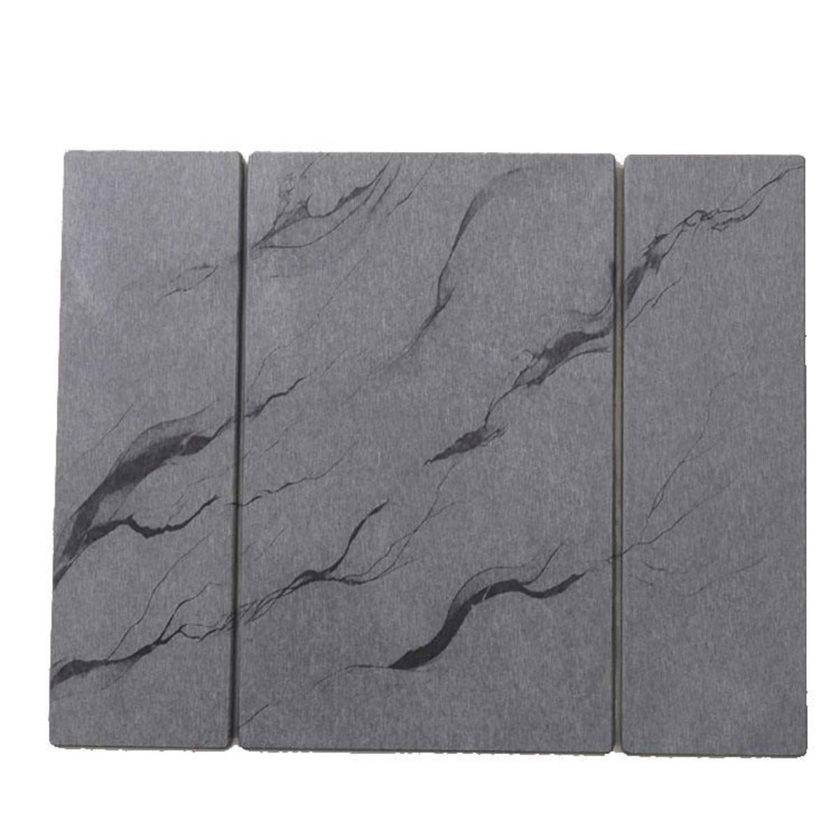 Triple Folding Diatomaceous Earth Dish Drying Mat - 9mm Thick Super Absorbent Hard Stone Drying Mat for Kitchen Countertop, Fast Drying Marble Pattern Heat Resistant Counter Mat, Space Saving