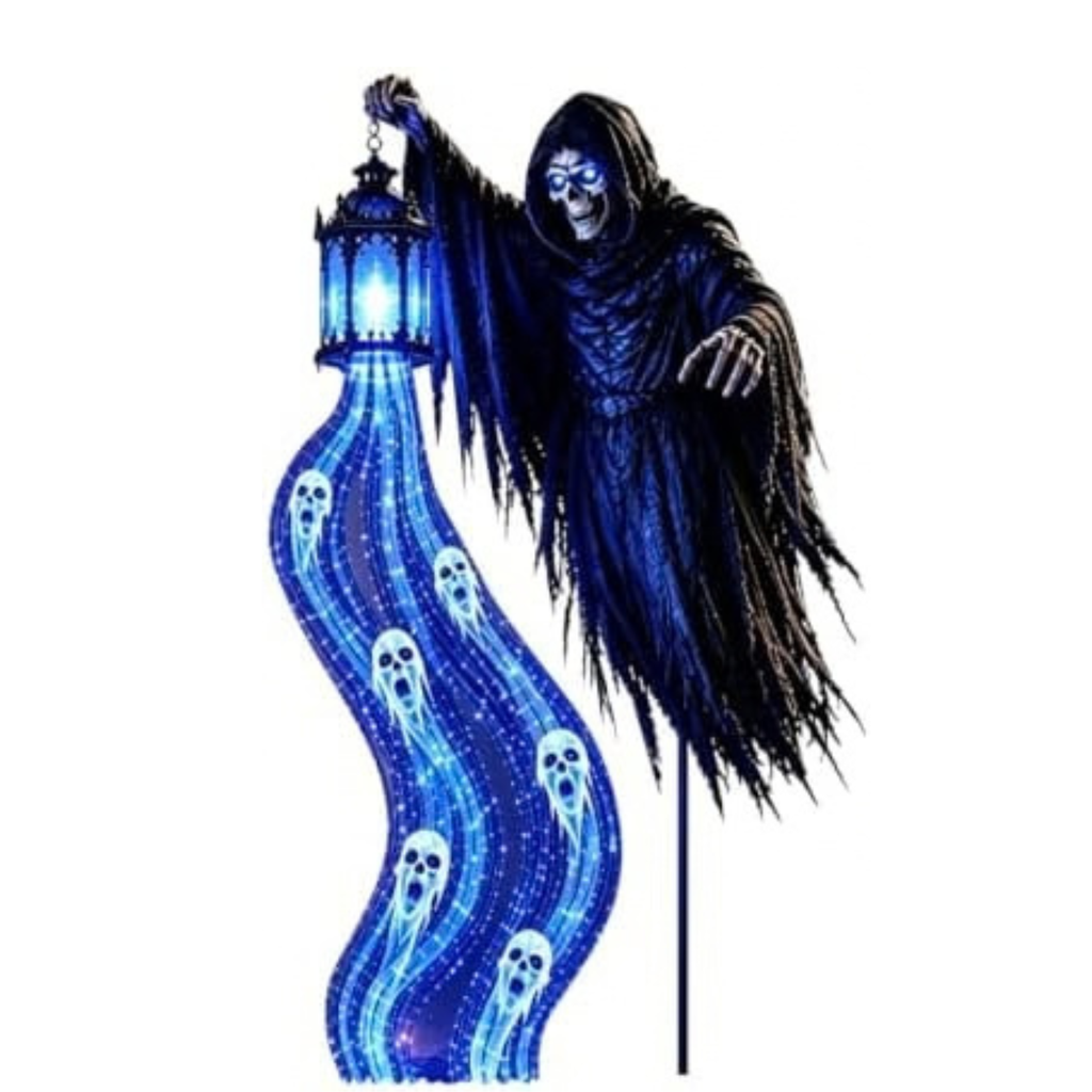Halloween Soul Harvester Animated Garden Light Outdoor Halloween Decoration