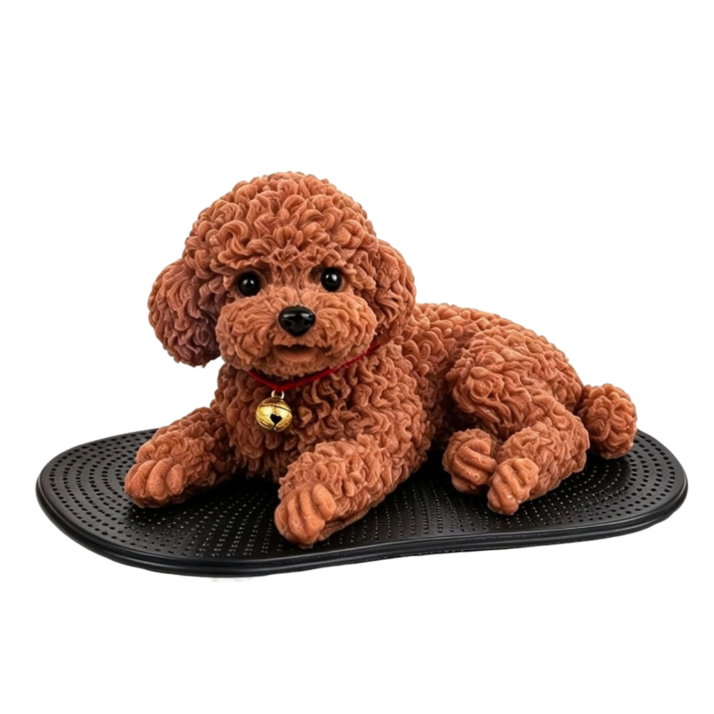 Dash Mat for Cars, Realistic Teddy Figurine with Anti‑Slip Dashboard Mat