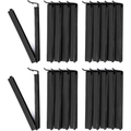 12 Pcs Black Plastic Bag Clips, 4.33 Inches Long. Durable Food Sealing Clips Keep Snacks Fresh, Great for Home and Kitchen Storage.