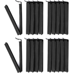 12 Pcs Black Plastic Bag Clips, 4.33 Inches Long. Durable Food Sealing Clips Keep Snacks Fresh, Great for Home and Kitchen Storage.