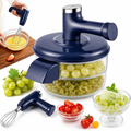 Electric Fruit Peeler & Mixer, 2-in-1 Cordless One-Touch Peeling Machine