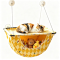 Cat Window Perch, Suction Cup Cat Hammock with Storage Pocket for Indoor (A)