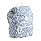 Vera Bradley Premium Cotton Large Berkhill Backpack – Cambridge Blues