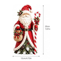 Enchanted Christmas Figurine, Vintage Resin Witch Statue with Cauldorn