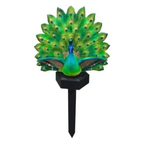 Solar Peacock Garden Sculpture, Resin Solar Garden Statues Light