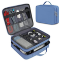 MATEIN Electronics Organizer Case, Cable Organizer Bag with Handle, Blue