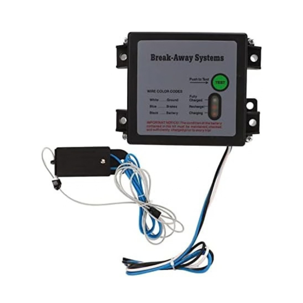 Trailer Brakes Breakaway Kit, Trailer Breakaway Kit, 12V Vehicle Universal Break Away System with 7 Box Battery Charger（Battery not included）