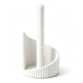 Ribbed Paper Towel Holder Kitchen Counter, Modern Countertop Roll Holder