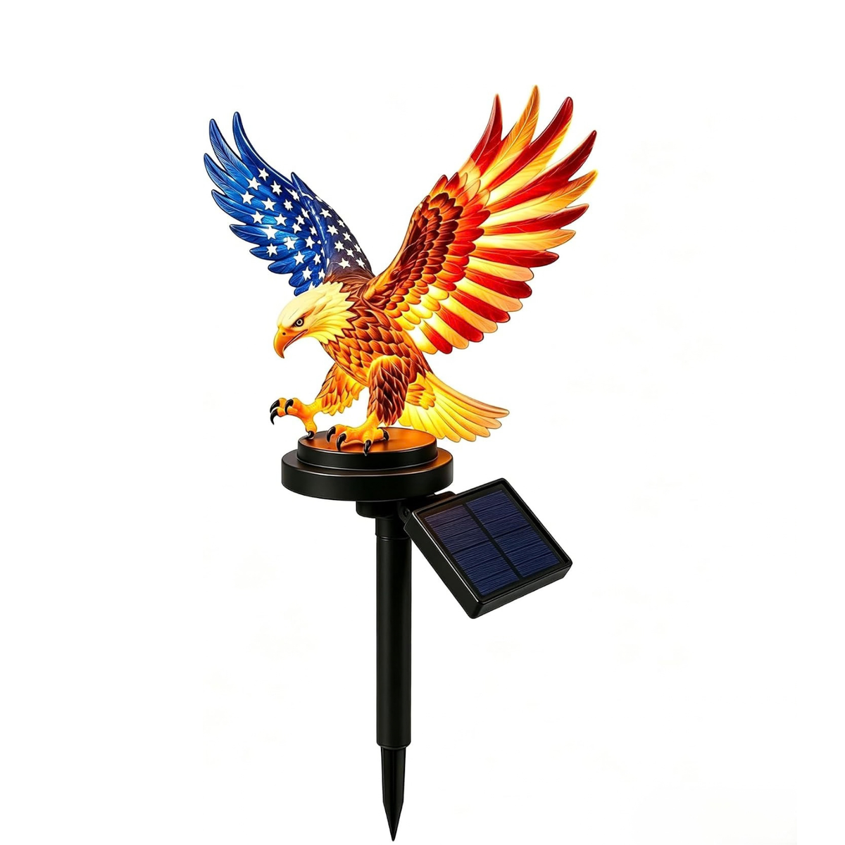 Solar Eagle Garden Light, 250th Anniversary America Eagle Stake, 4th July Decor