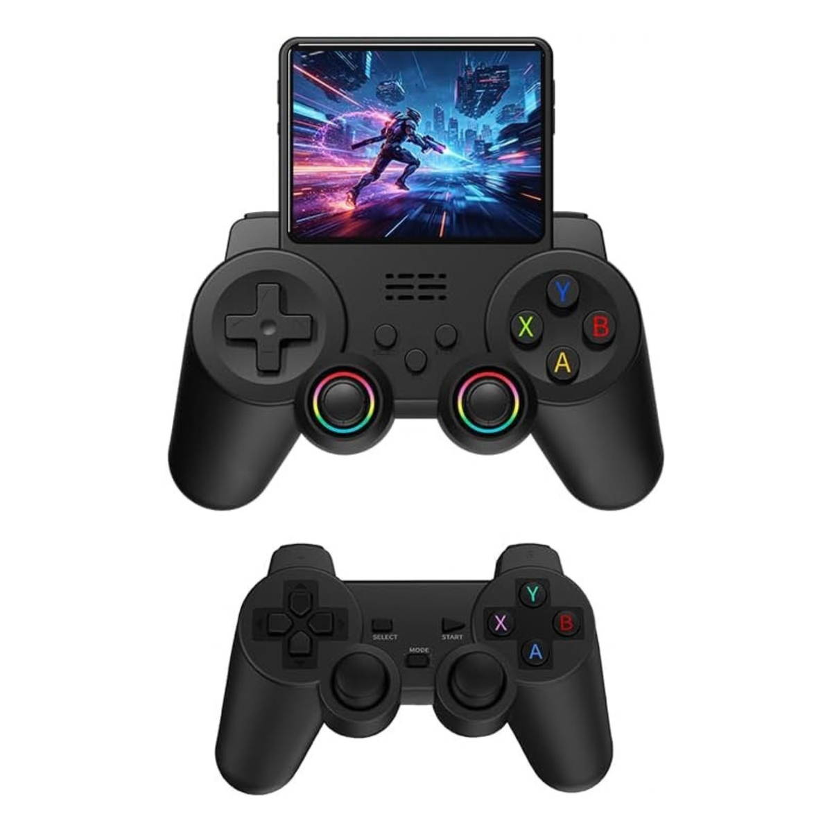 S10 Pro Handheld Game Console with 2 Wireless Controllers, 3.5" IPS Screen