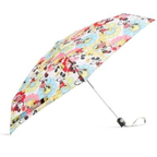 Vera Bradley Women's Disney Mini Umbrella – Essential Travel Size Umbrella – Mickey & Minnie Petal Floral White