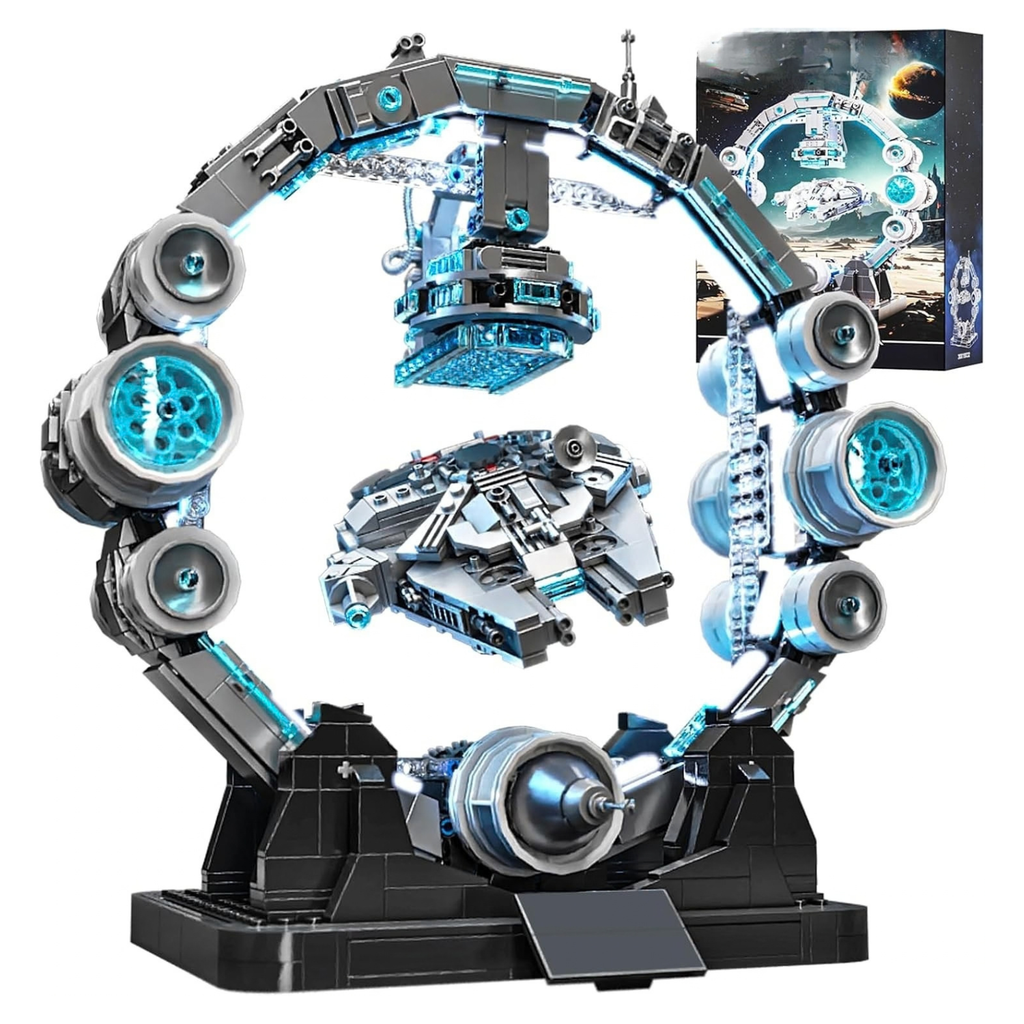 Magnetic Levitation Orbital Space Station Spaceship Building Set