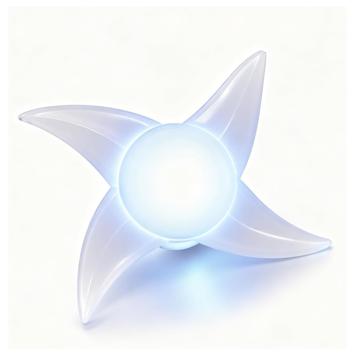 Shuriken Fidget Spinner Toy USB Rechargeable Finger Ring Cosplay Gift