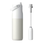 Summer Swig Set Bottle Swig Top 23oz Granite White Filter Straw