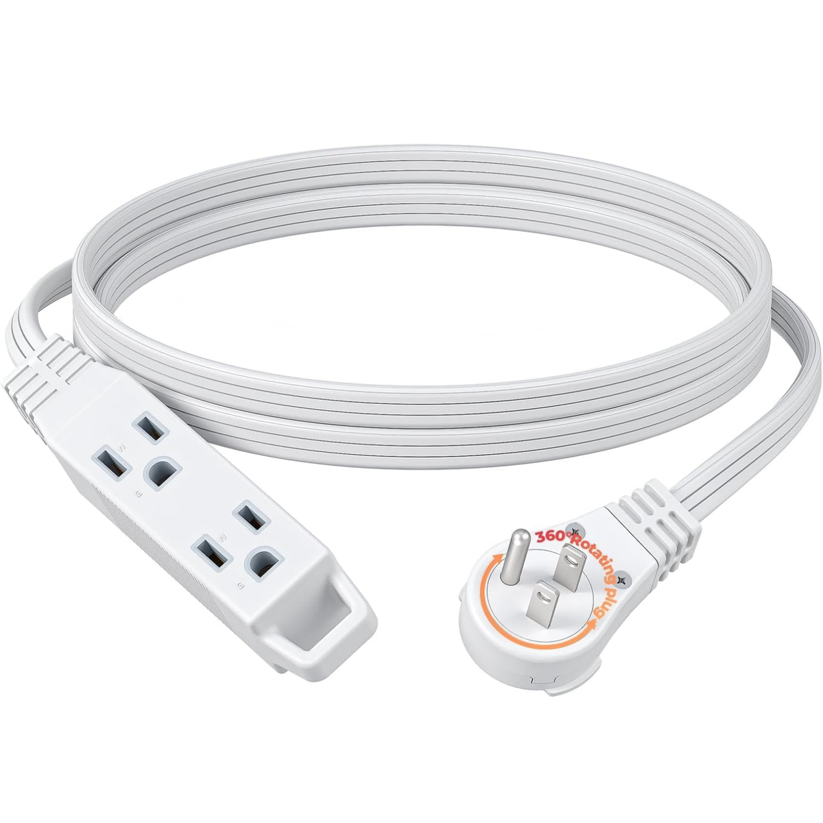 Flat Plug Extension Cord