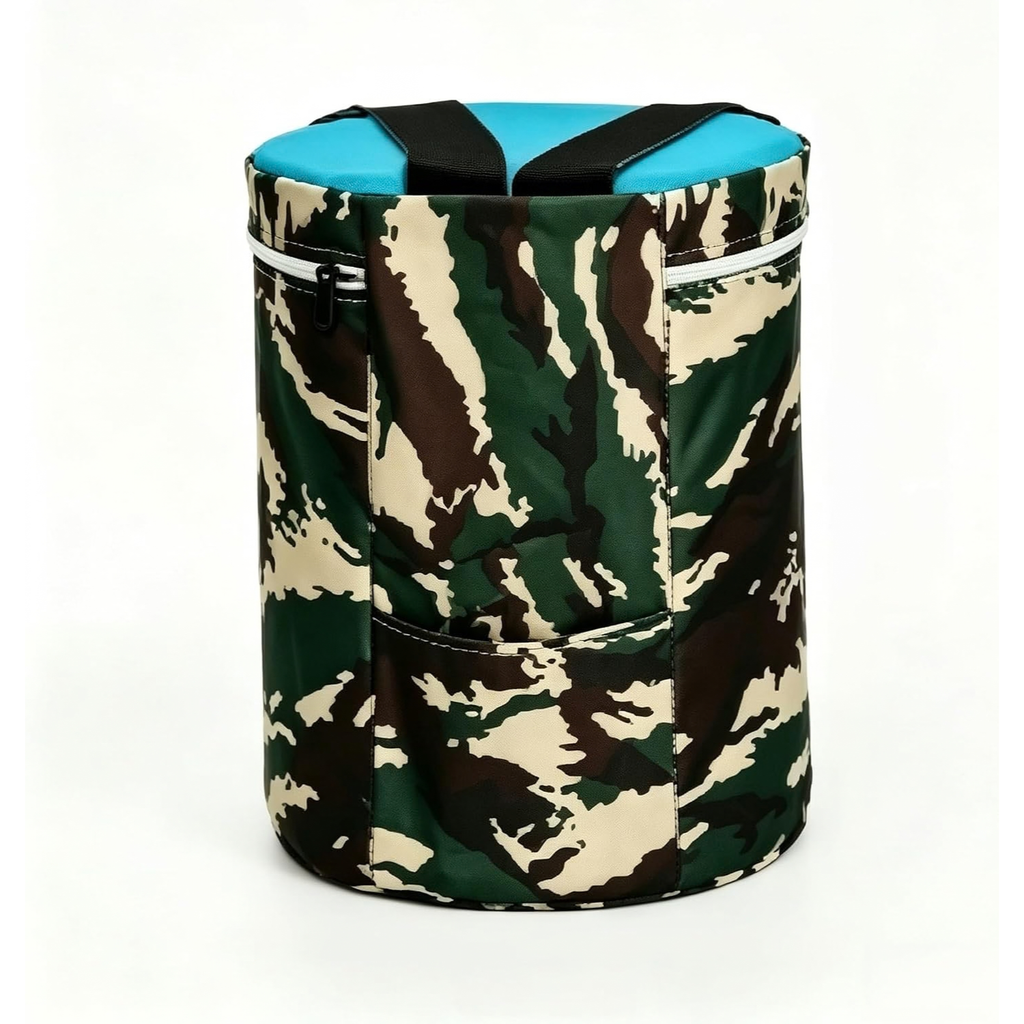 Wearable Gardening Stool, 15.7 Inch Foam Padded Seat with Carrying Straps