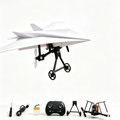 DIY RC Paper Airplane Kit with Gyro Stabilizer, Dual Propellers and Remote Controller