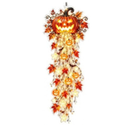 16'' Elegant Halloween Cascade Wall Light, Halloween Orange Pumpkin Lights