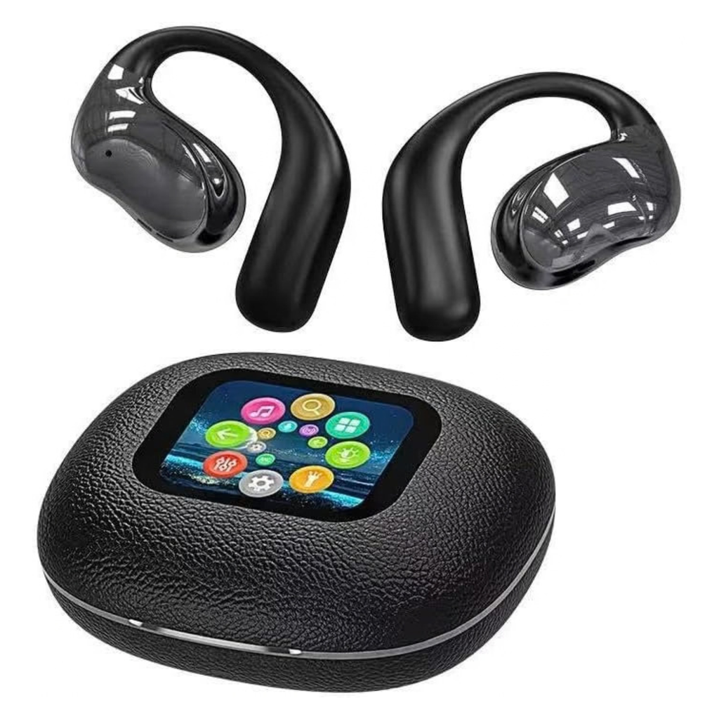 Open-Ear Bone Conduction Wireless Earbuds Bluetooth 5.4 with Smart Charging Case