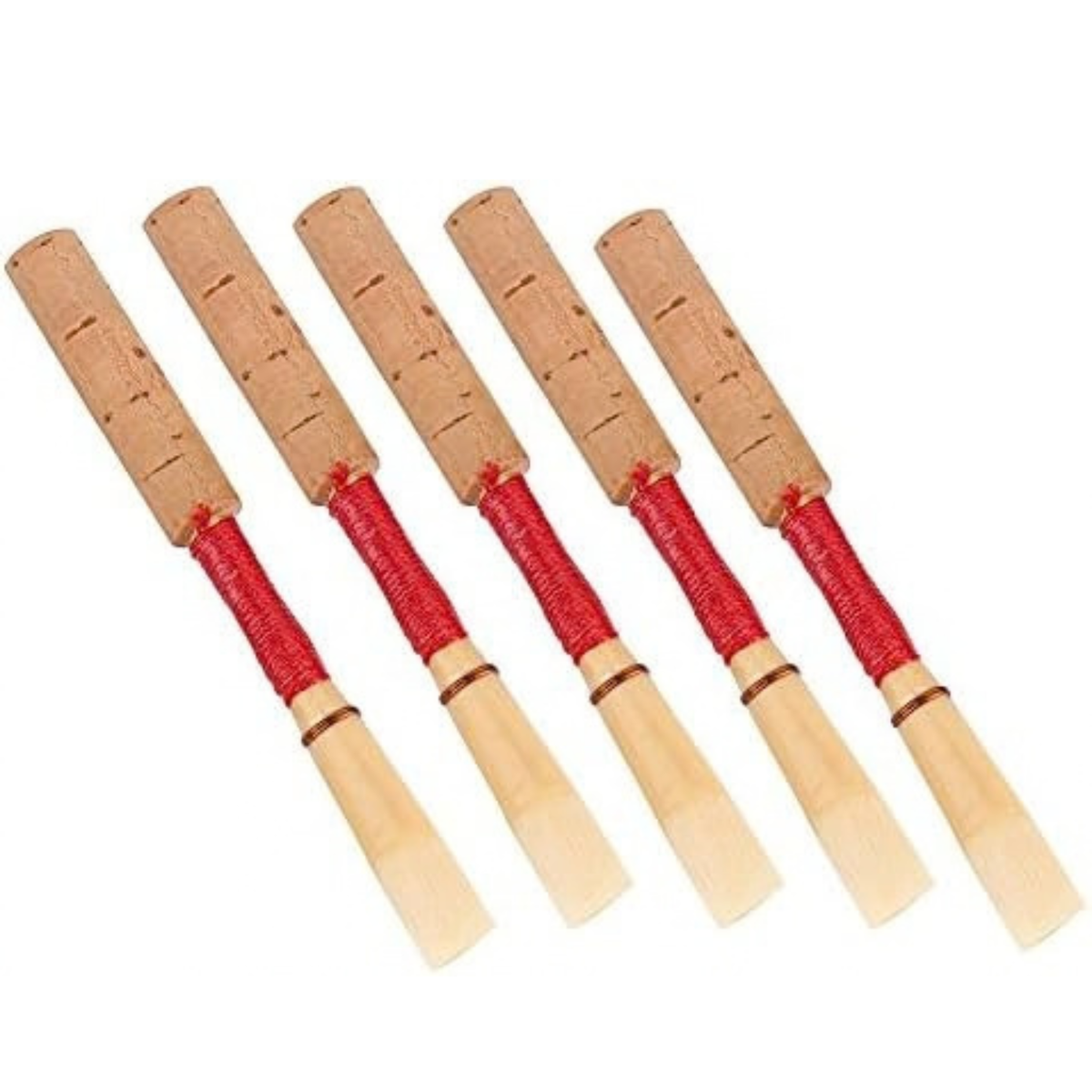 5PCS Oboe Reeds Medium, Oboe with 72mm/2.83" Reed, Oboe Instrument Accessory, No Soaking Required, Oboe Reeds for Beginners, 82 x 13 x 13mm