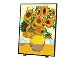 Sunflower Pixelated Brick Art Mini Blocks Wall Art Set for Adults