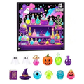 Fright Halloween Advent Calendar 13 Days, Spooky Squishy Slow Rise Stress Relief Toys Countdown Gift Box with Haunted House Theme, Horror Squishy Advent Calendar for Party Favors