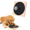Wooden Dog Nail File Board with Built-in Treat Bowl, Black