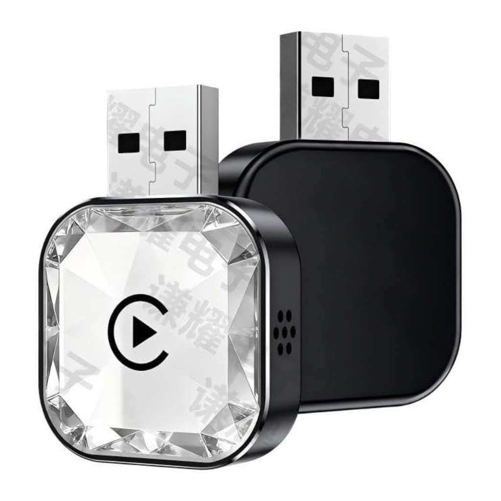 4-in-1 Wireless CarPlay Adapter for iPhone and Android Auto, Plug and Play