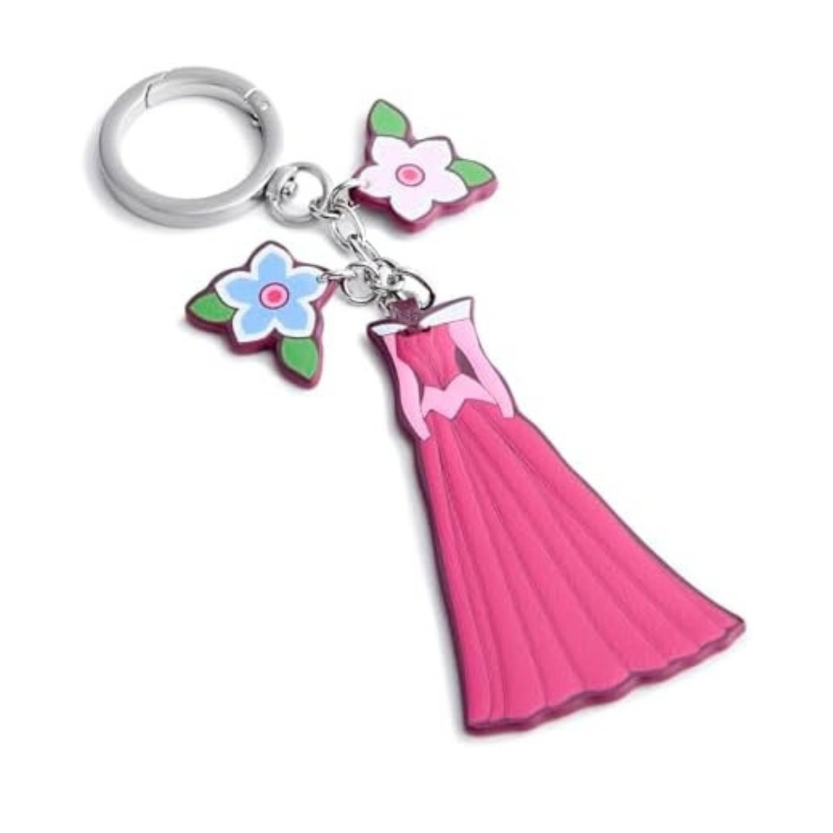 Vera Bradley Women's Disney Aurora Bag Charm – Disney Keychain & Accessory – Aurora Pink Swirls