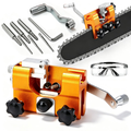 Chainsaw Sharpener Tool, Portable Manual Chain Saw Sharpener Kit, Clamp-On Sharpening Jig