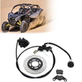 Go Kart Hydraulic Rear Disc Brake Caliper System, Go Kart Brake Kit for 50cc 110cc 125cc 150cc 200cc 250cc Dirt Bike Quad ATV Go Kart, Go Kart Brakes, Includes Brake Pads, Brakes,
