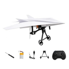 RC Plane Paper Airplane Kit, Remote Control Plane with Gyro Stabilizer & Dual Propellers, DIY Aerodynamic Aircraft Module, Lightweight Fixed Wing Flight for Hobbyists