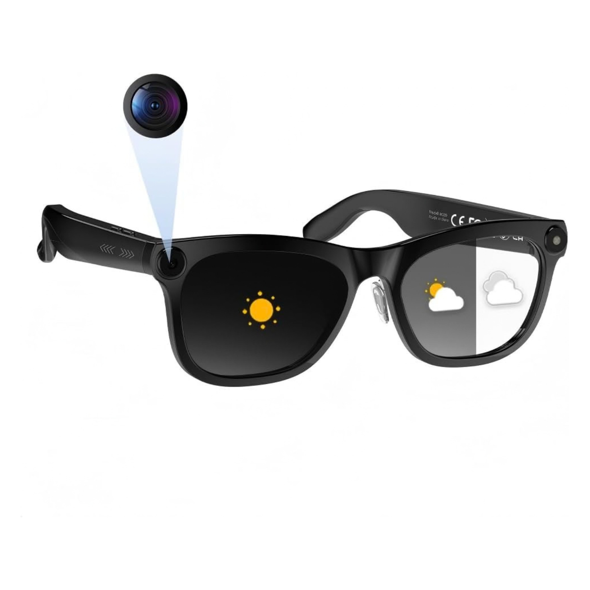 M02C AI Smart Glasses with Camera, Audio, Translation and Voice Assistant