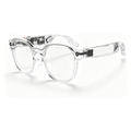 AI Smart Glasses Pink Transparent Frame 8MP Camera 1080P HD Video Recording