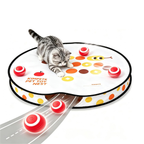 Meowball Mat Interactive Cat Toy, Automatic Hide and Seek Kitten Toy, Self Play