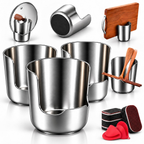 Thickened Stainless Steel Utensil Organizer, 2-in-1 Spoon & Lid Holder