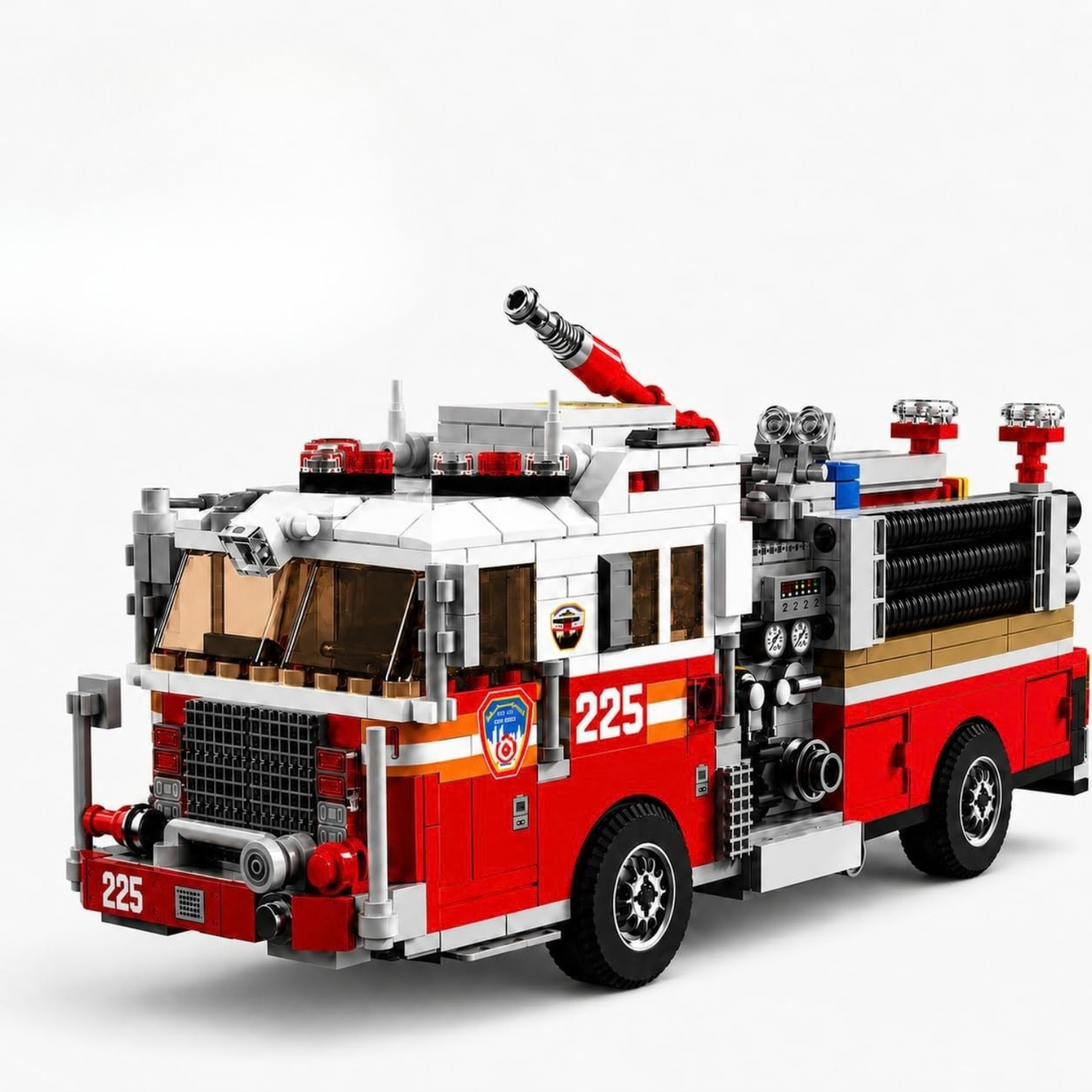 City Emergency Rescue Fire Truck Building Block Set