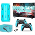 Game Console with 50000+ Games, 40 Emulators, Dual Wireless Controllers, 4K HDMI