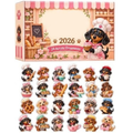 Christmas Dog Advent Calendar 2026, 24 Day Christmas Countdown Calendar, #K