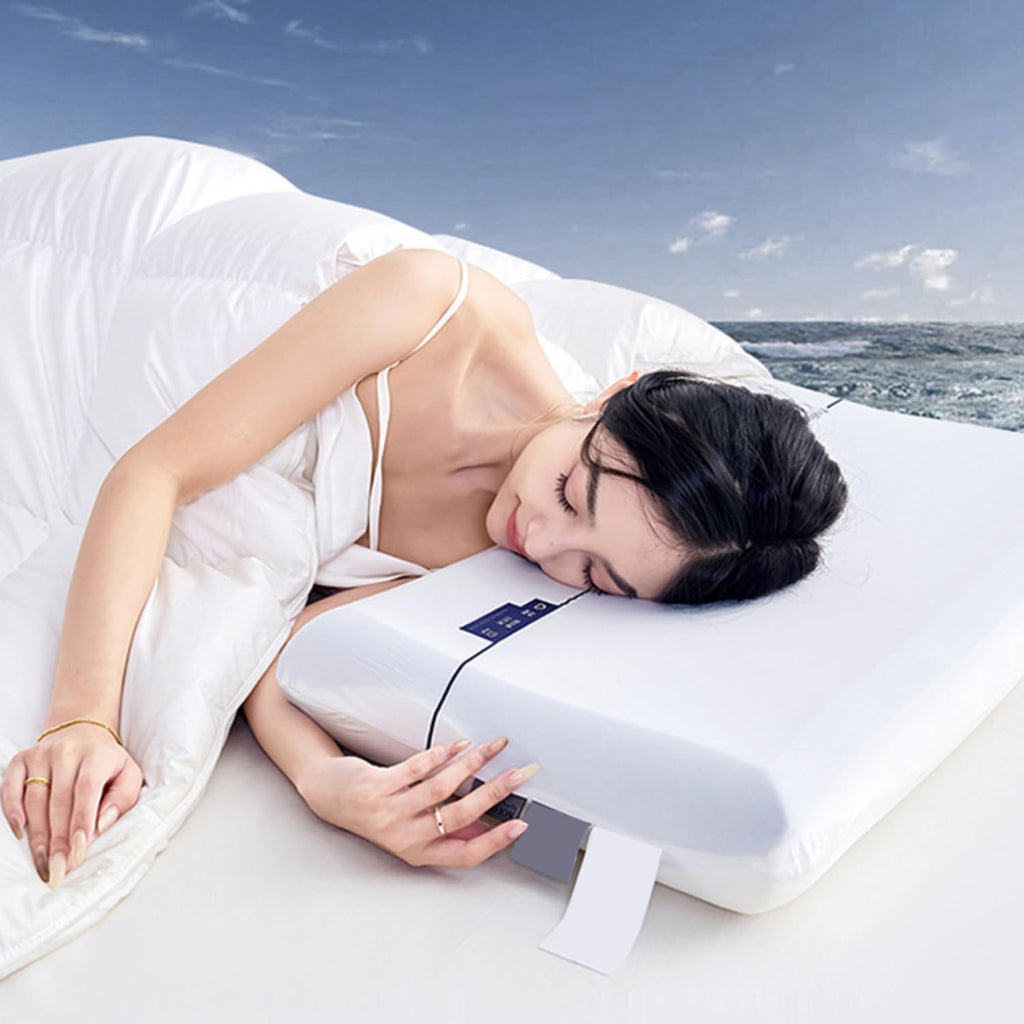 Cervical Memory Foam Pillow Pro - Ergonomic Neck Protection Pillow for Deep Sleep, Slow Rebound Contour Bed Pillow for Side, Back & Stomach Sleepers with Breathable Washable Cover