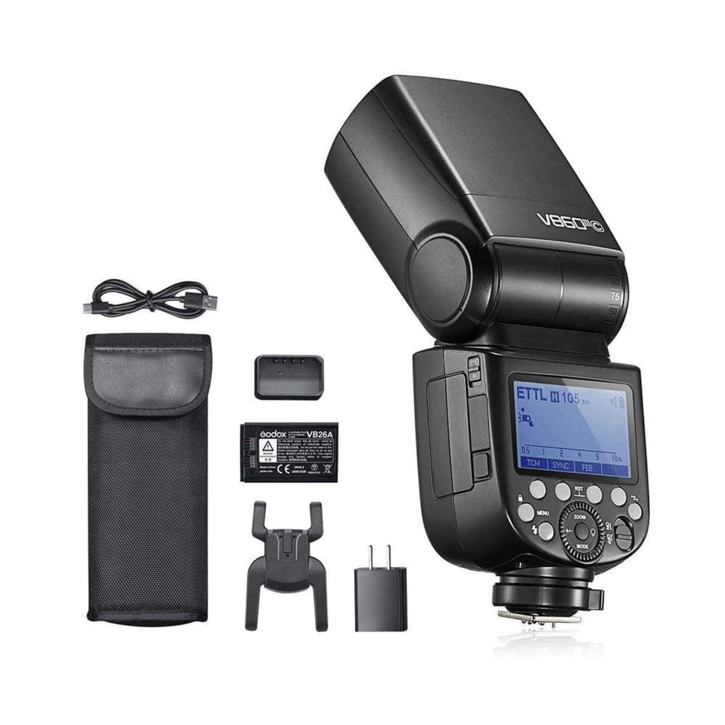 V860III Speedlite Flash Light, TTL 1/8000s High-Speed Sync Camera Flash with Modeling Light, 2.4G Wireless System & Rechargeable Li-ion Battery for Fujifilm, Olympus, Panasonic & Pentax Cameras